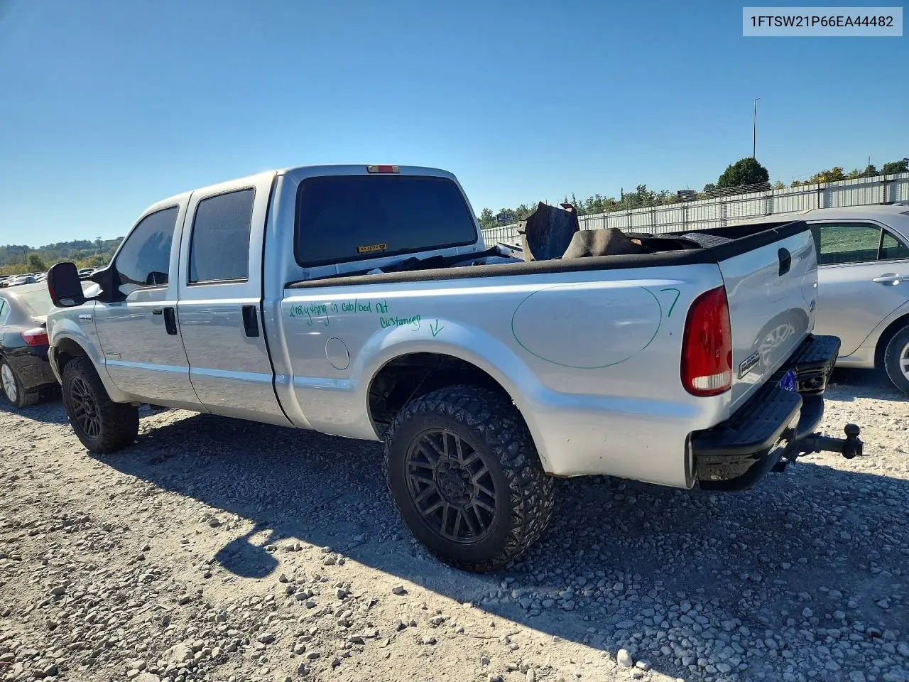 2006 FORD F250 VIN 1FTSW21P66EA44482 — фото 2