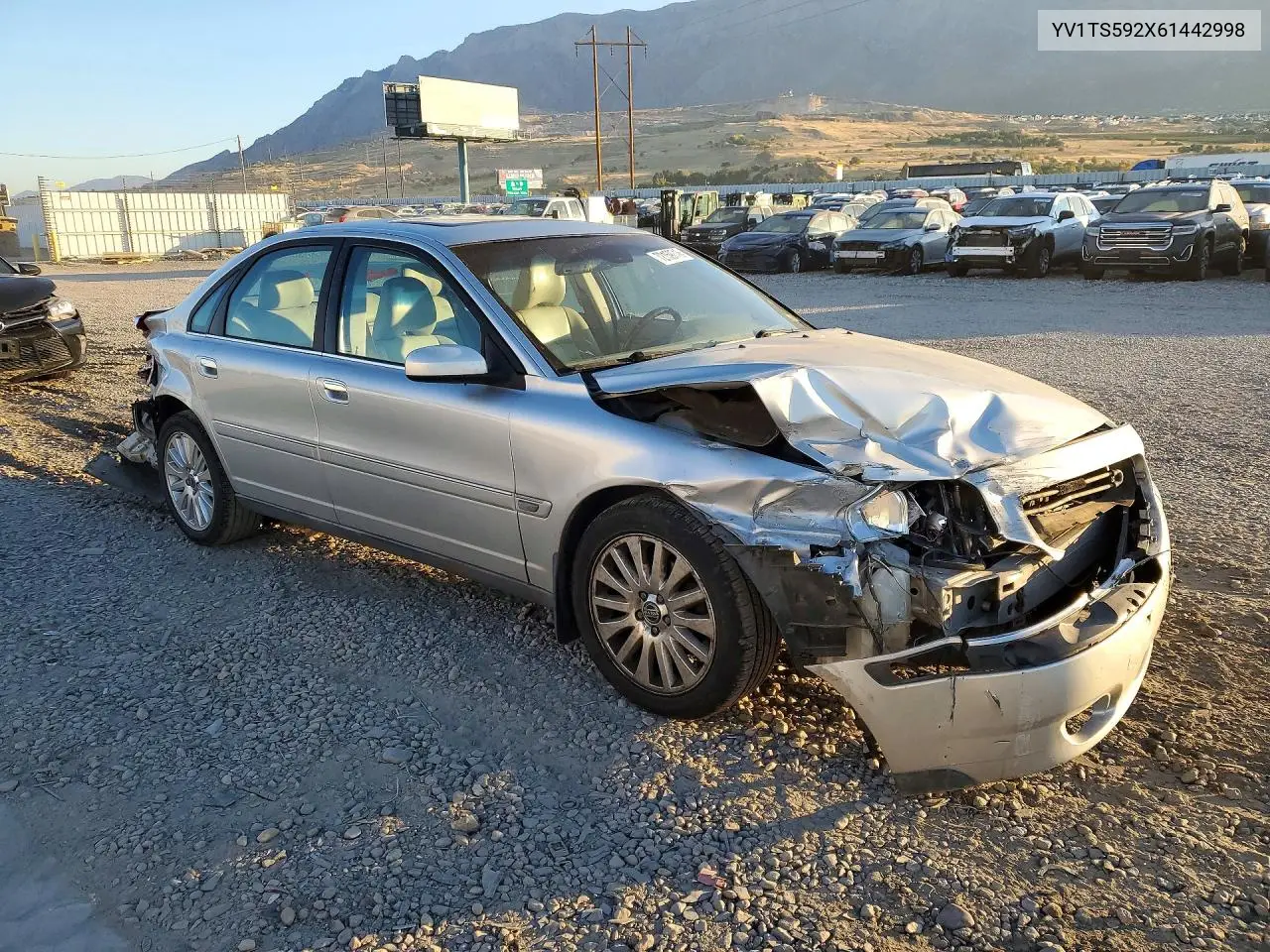 2006 VOLVO S80 VIN YV1TS592X61442998 — фото 4