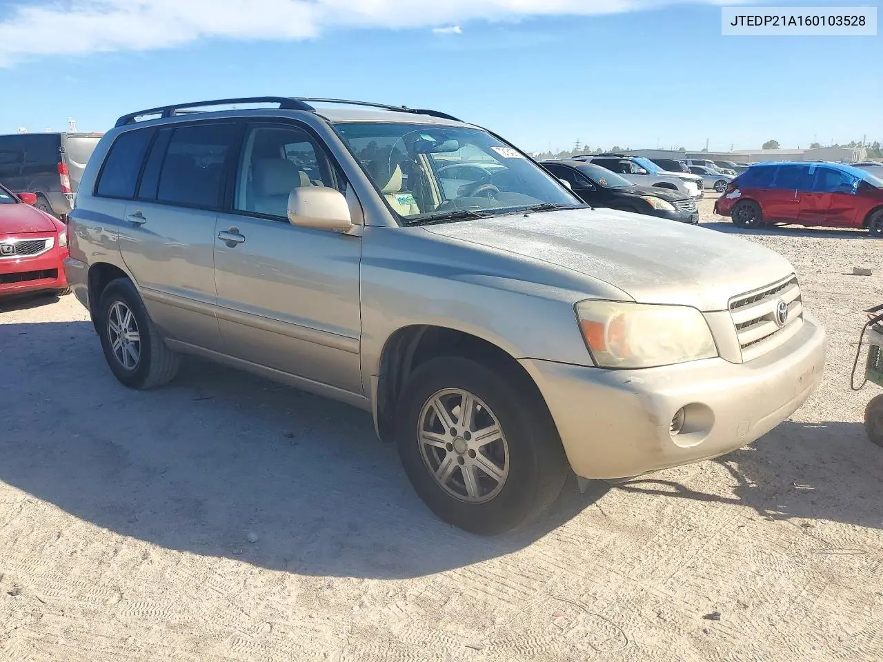 2006 TOYOTA HIGHLANDER VIN JTEDP21A160103528 — фото 4