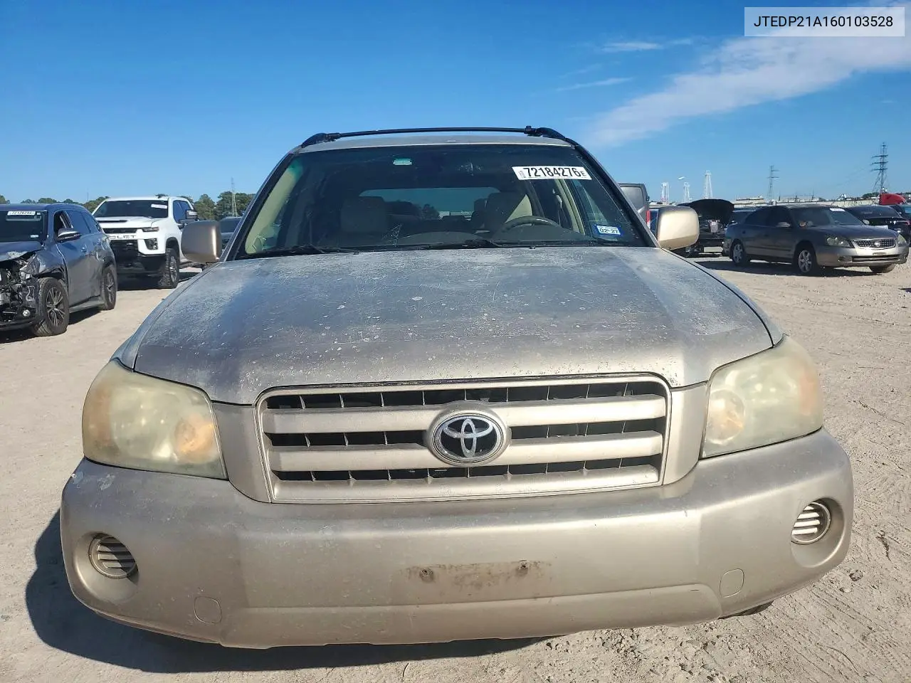 2006 TOYOTA HIGHLANDER VIN JTEDP21A160103528 — фото 5
