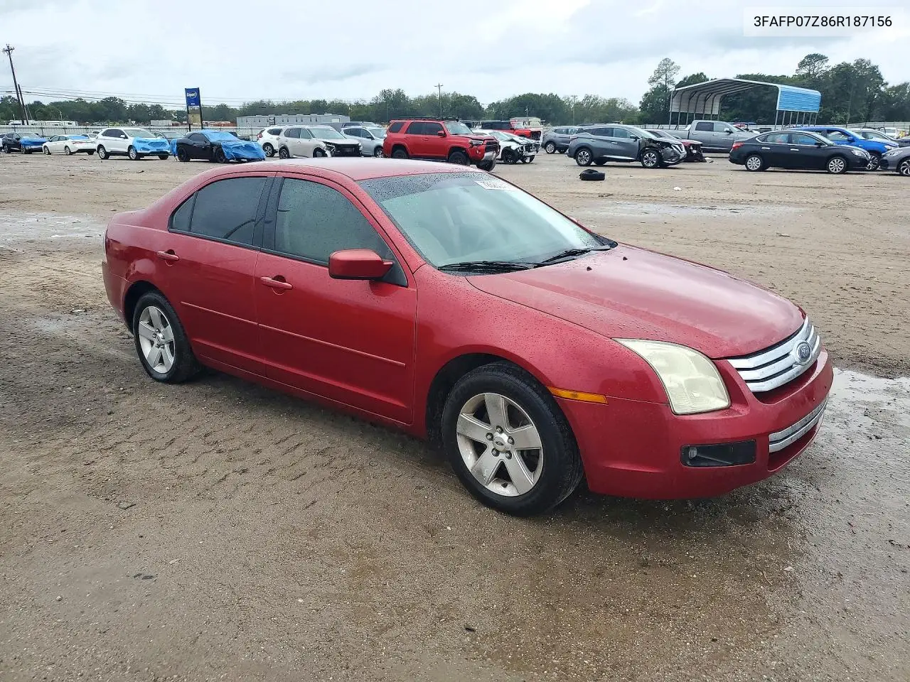 2006 FORD FUSION VIN 3FAFP07Z86R187156 — фото 4