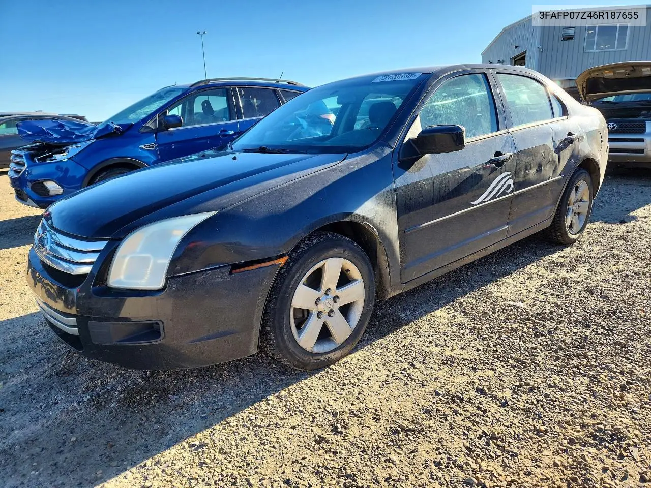 FORD FUSION 2006, VIN 3FAFP07Z46R187655