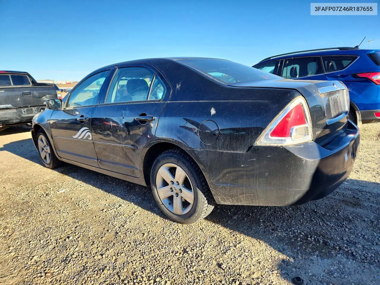 2006 FORD FUSION VIN 3FAFP07Z46R187655 — фото 2