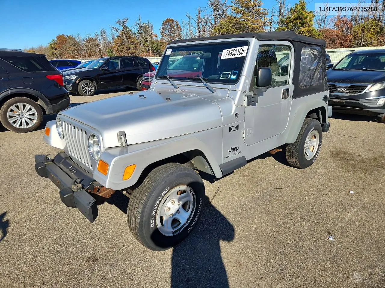 JEEP WRANGLER 2006, VIN 1J4FA39S76P735288