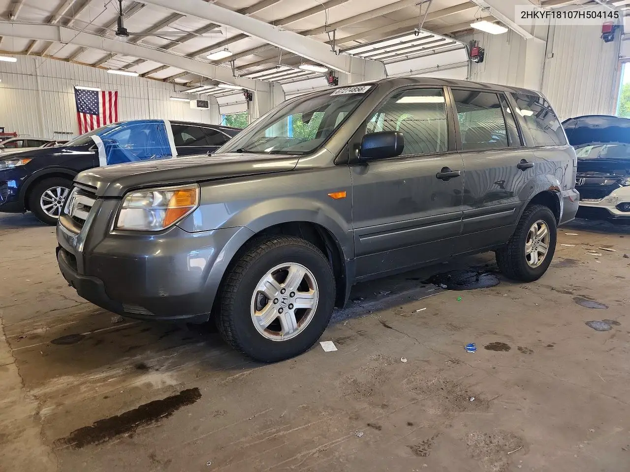 HONDA PILOT 2007, VIN 2HKYF18107H504145