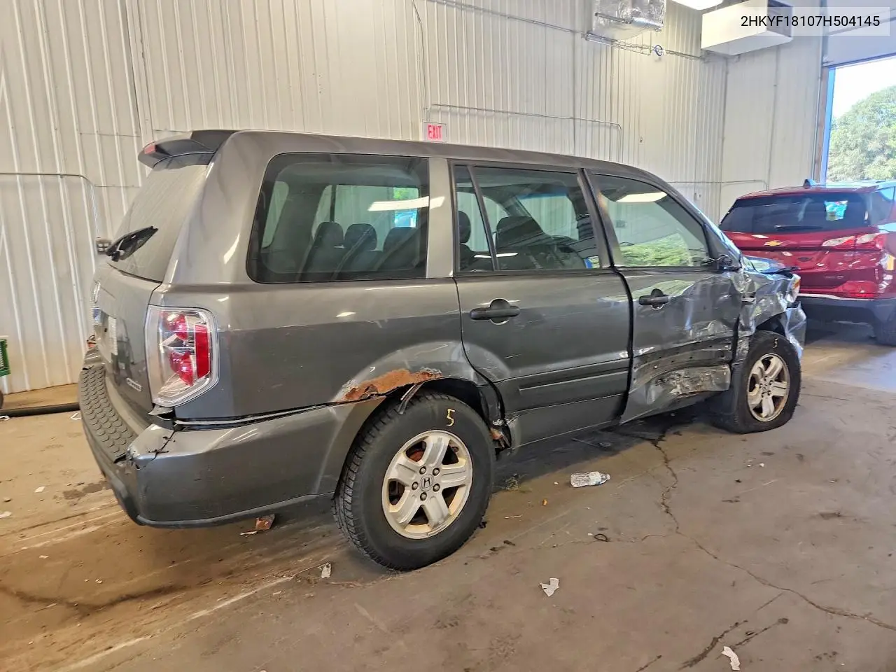 2007 HONDA PILOT VIN 2HKYF18107H504145 — фото 3