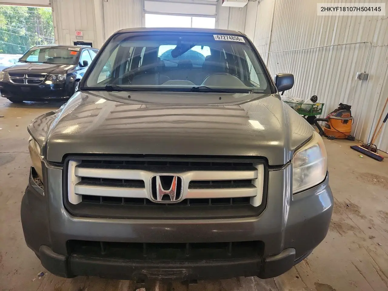 2007 HONDA PILOT VIN 2HKYF18107H504145 — фото 5