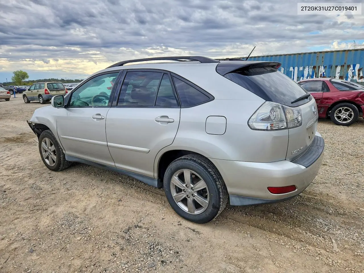2007 LEXUS RX VIN 2T2GK31U27C019401 — фото 2