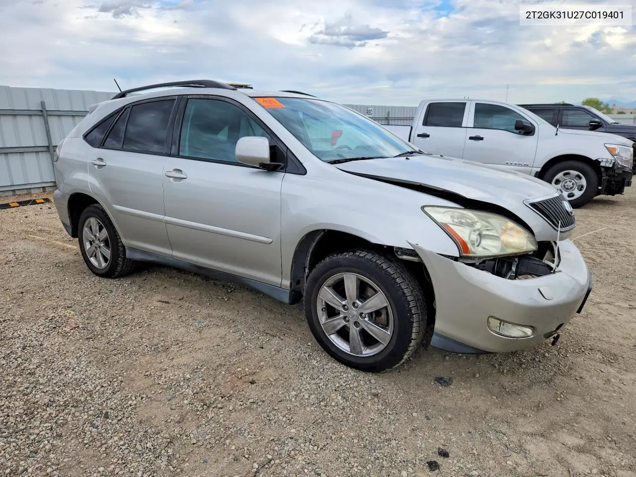2007 LEXUS RX VIN 2T2GK31U27C019401 — фото 4