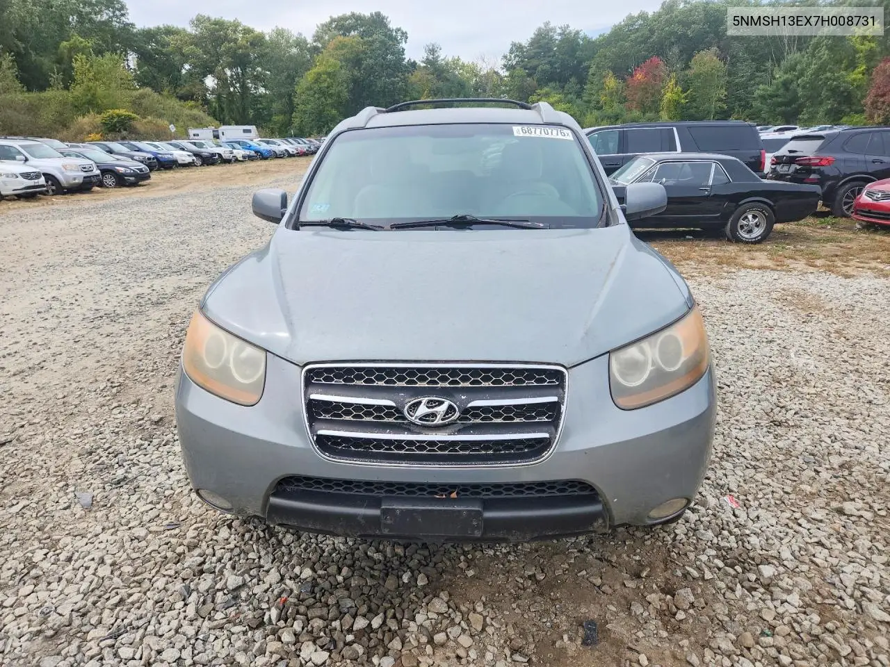 2007 HYUNDAI SANTA FE VIN 5NMSH13EX7H008731 — фото 5