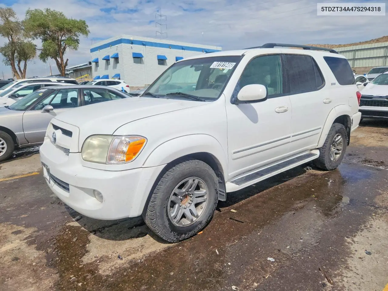 TOYOTA SEQUOIA 2007, VIN 5TDZT34A47S294318