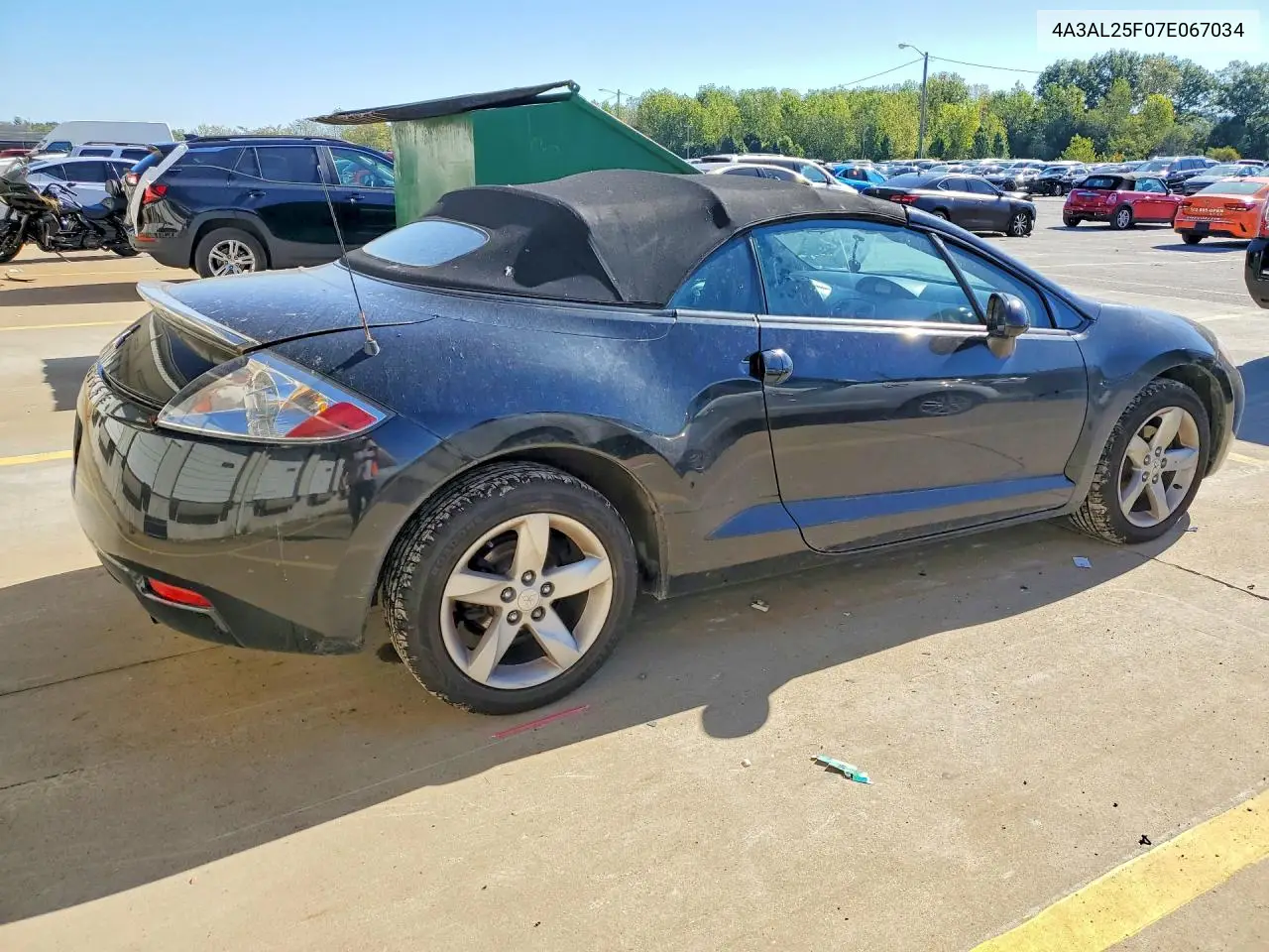2007 MITSUBISHI ECLIPSE VIN 4A3AL25F07E067034 — фото 3