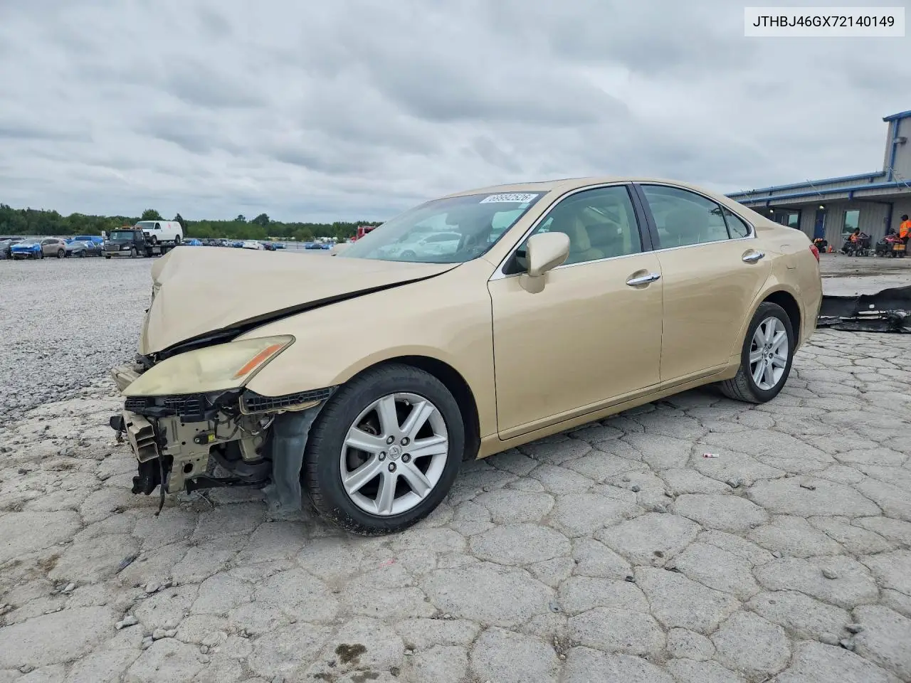LEXUS ES 2007, VIN JTHBJ46GX72140149