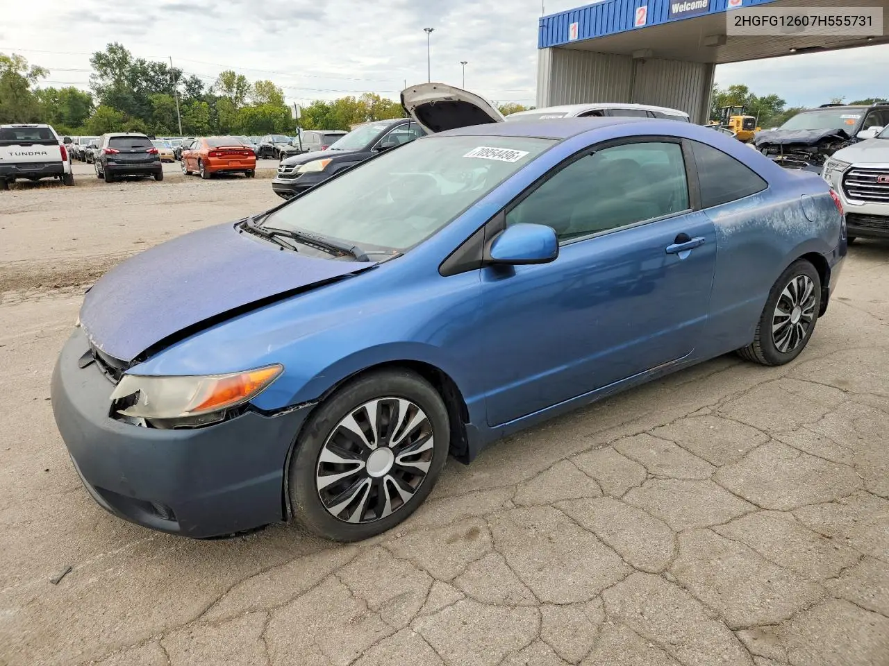 HONDA CIVIC 2007, VIN 2HGFG12607H555731