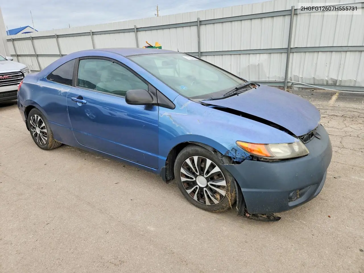 2007 HONDA CIVIC VIN 2HGFG12607H555731 — фото 4