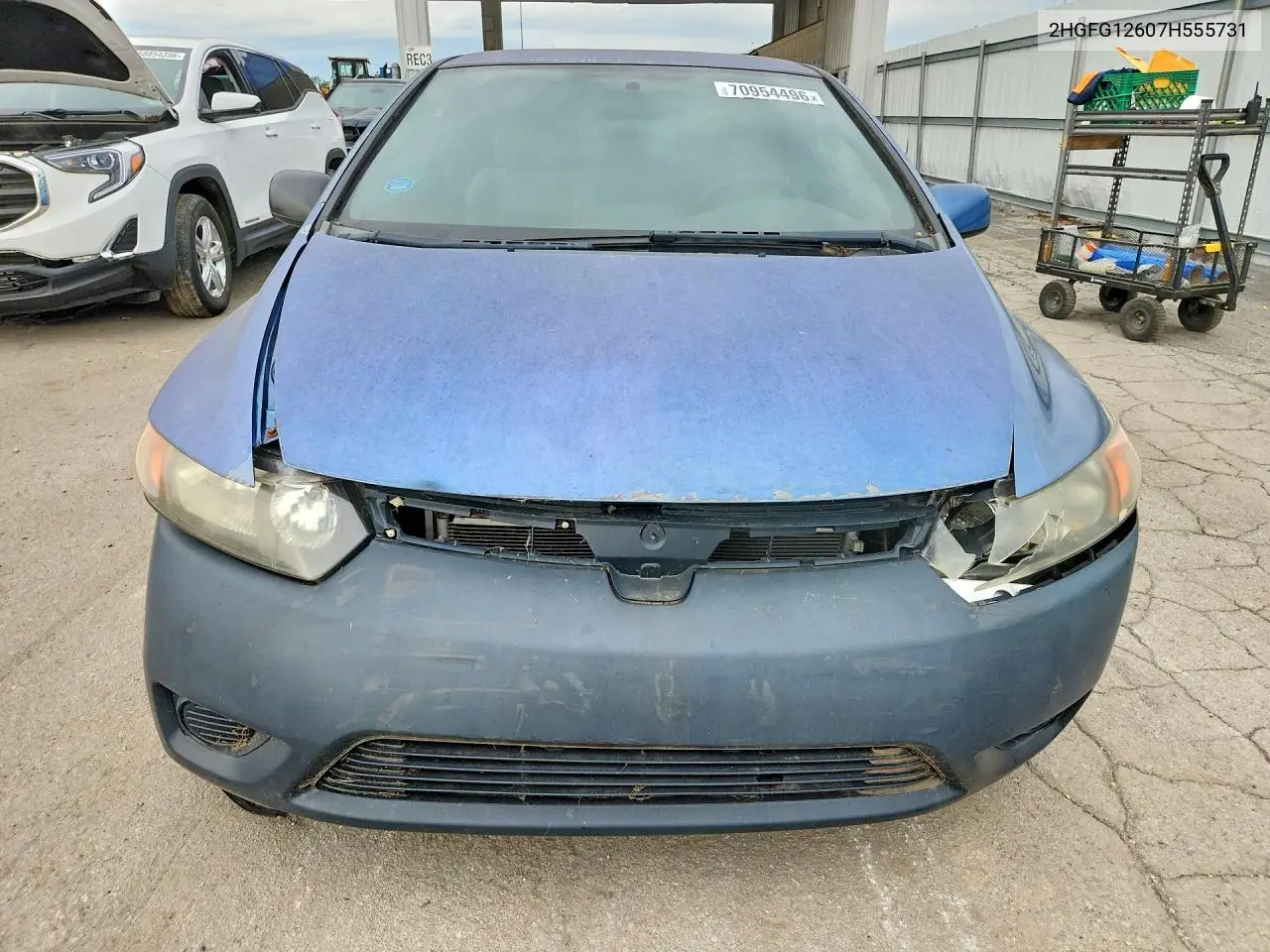 2007 HONDA CIVIC VIN 2HGFG12607H555731 — фото 5