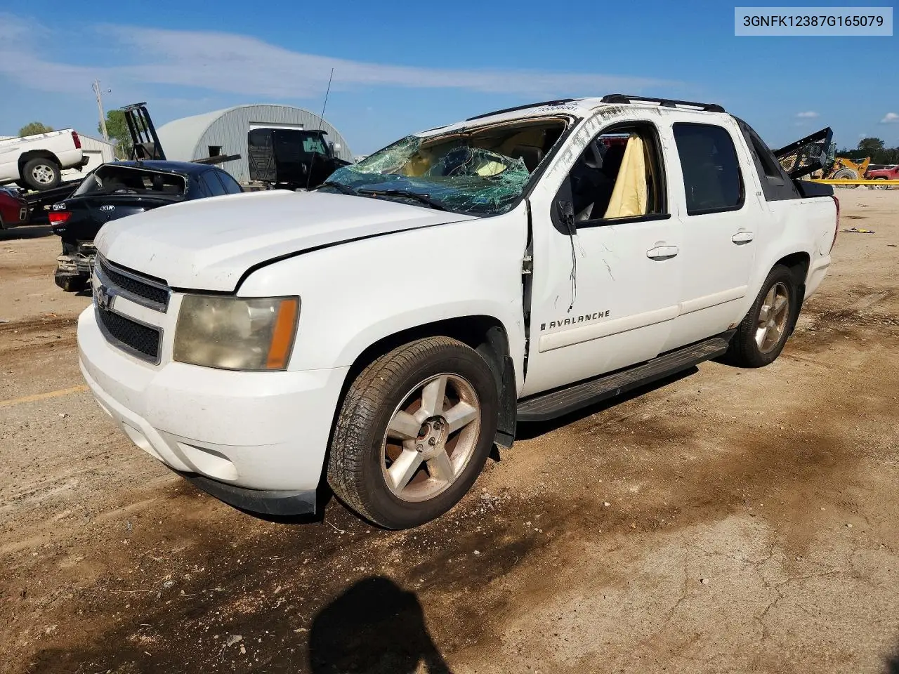 CHEVROLET AVALANCHE 2007, VIN 3GNFK12387G165079