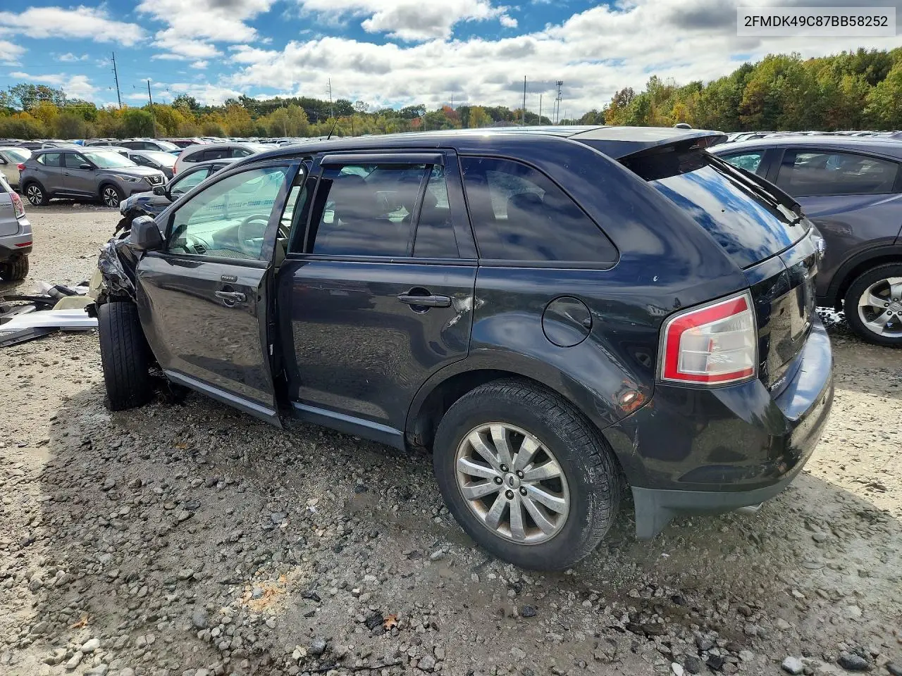 2007 FORD EDGE VIN 2FMDK49C87BB58252 — фото 2