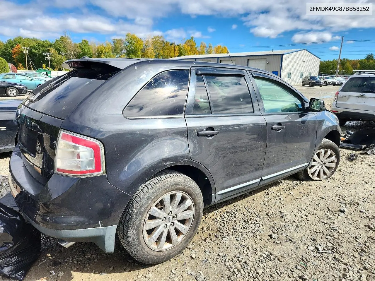 2007 FORD EDGE VIN 2FMDK49C87BB58252 — фото 3