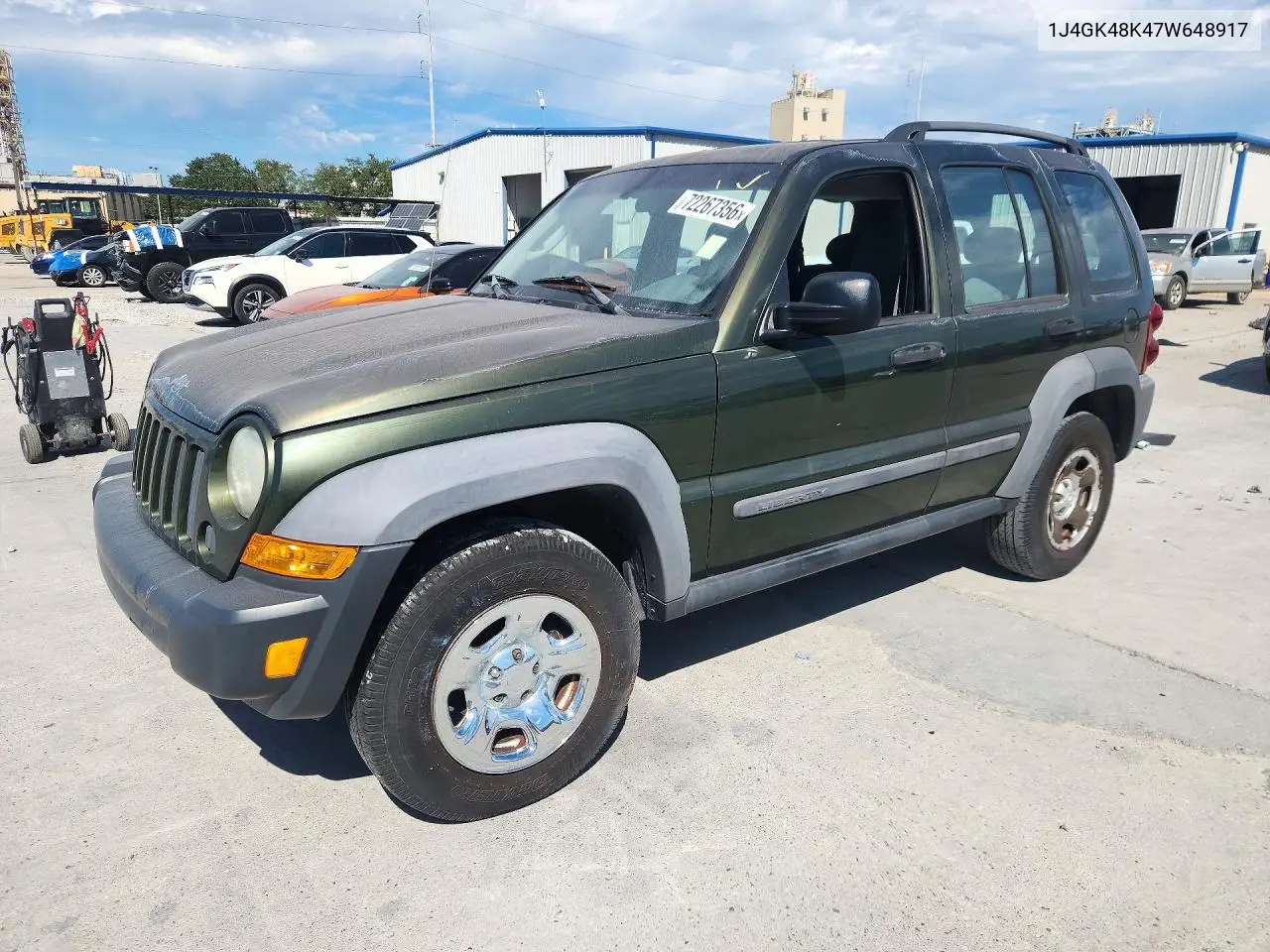 JEEP LIBERTY (NORTH AMERICA) 2007, VIN 1J4GK48K47W648917