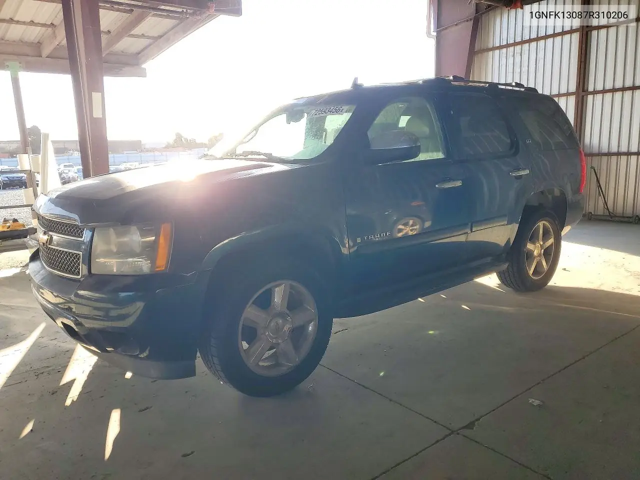 CHEVROLET TAHOE 2007, VIN 1GNFK13087R310206
