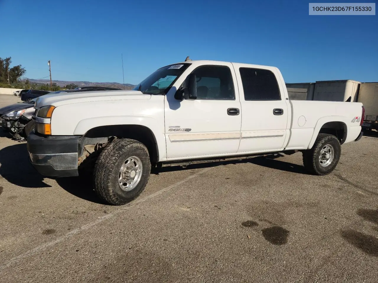 CHEVROLET SILVERADO 2007, VIN 1GCHK23D67F155330