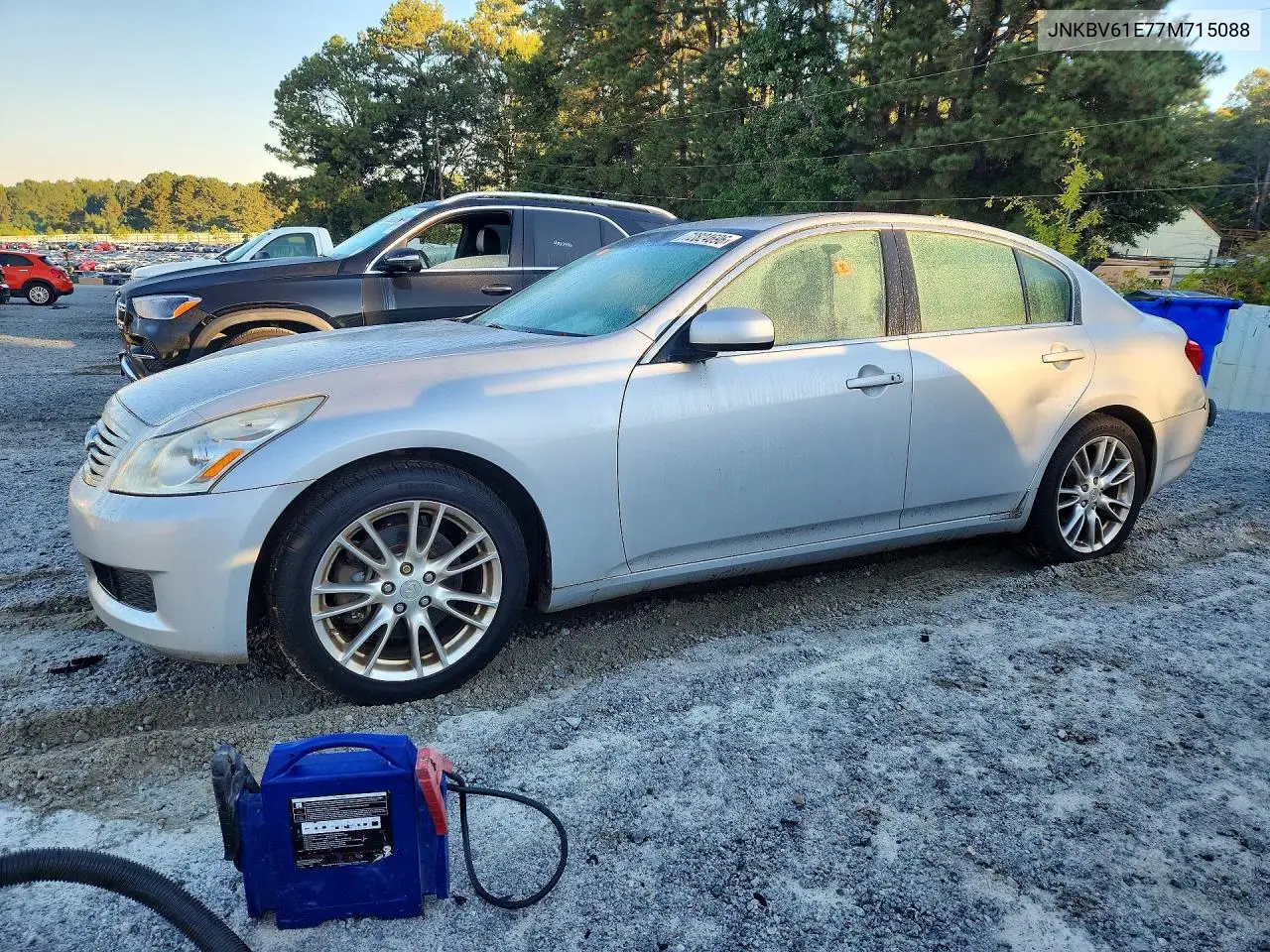 INFINITI G 2007, VIN JNKBV61E77M715088