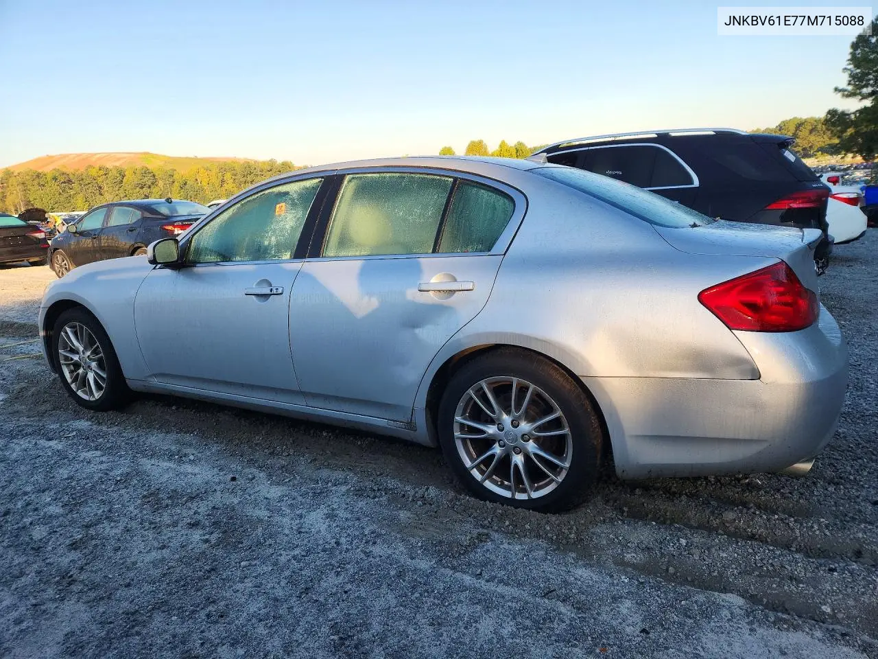 2007 INFINITI G VIN JNKBV61E77M715088 — фото 2