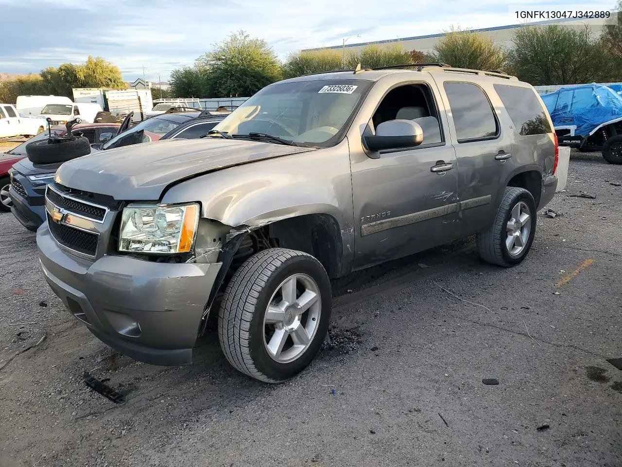 CHEVROLET TAHOE 2007, VIN 1GNFK13047J342889