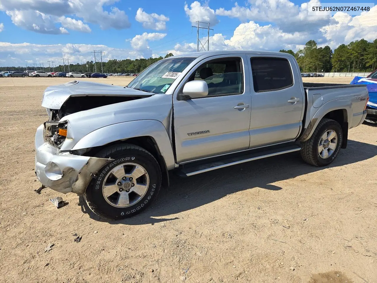 TOYOTA TACOMA 2007, VIN 5TEJU62N07Z467448