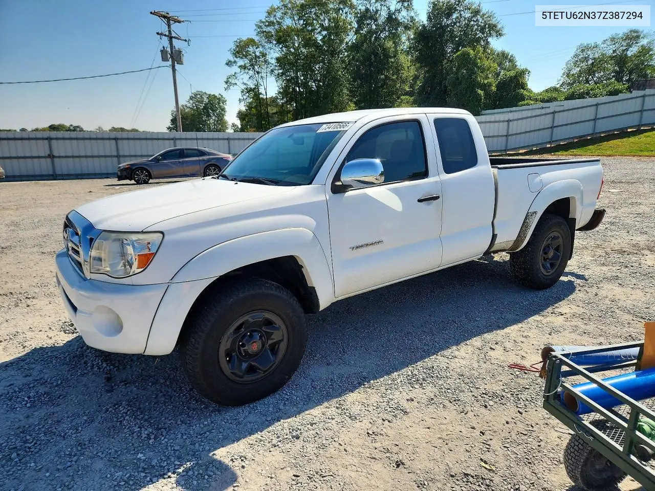 TOYOTA TACOMA 2007, VIN 5TETU62N37Z387294
