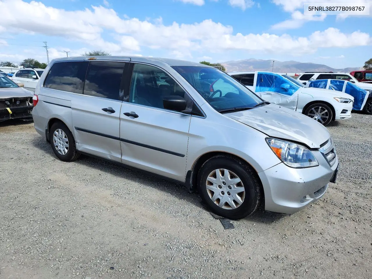 2007 HONDA ODYSSEY VIN 5FNRL38277B098767 — фото 4