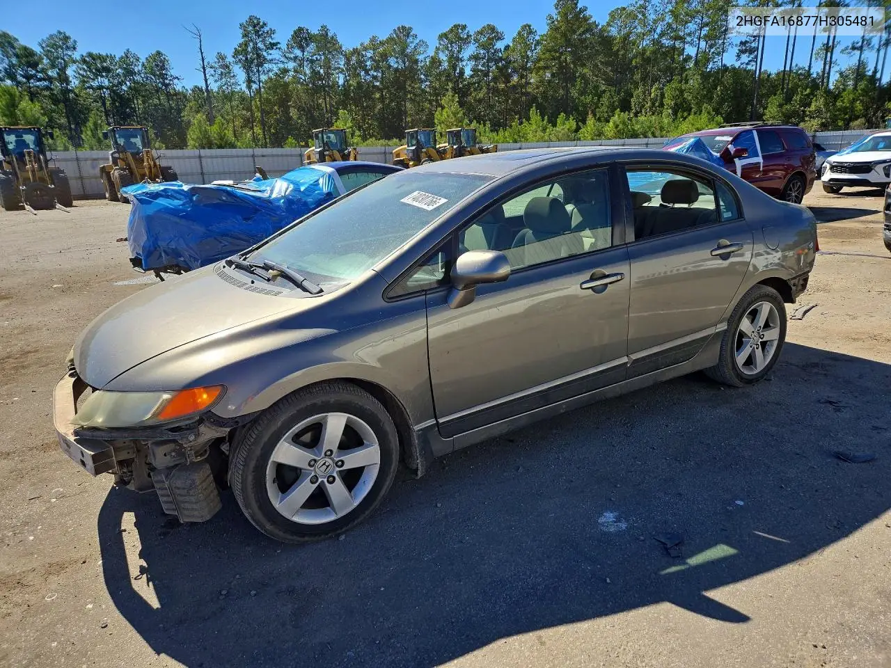 HONDA CIVIC 2007, VIN 2HGFA16877H305481