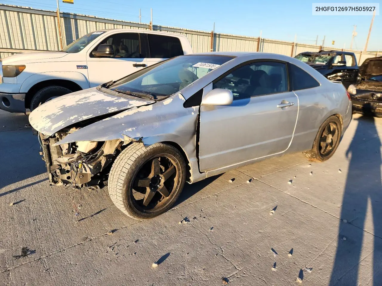 HONDA CIVIC 2007, VIN 2HGFG12697H505927