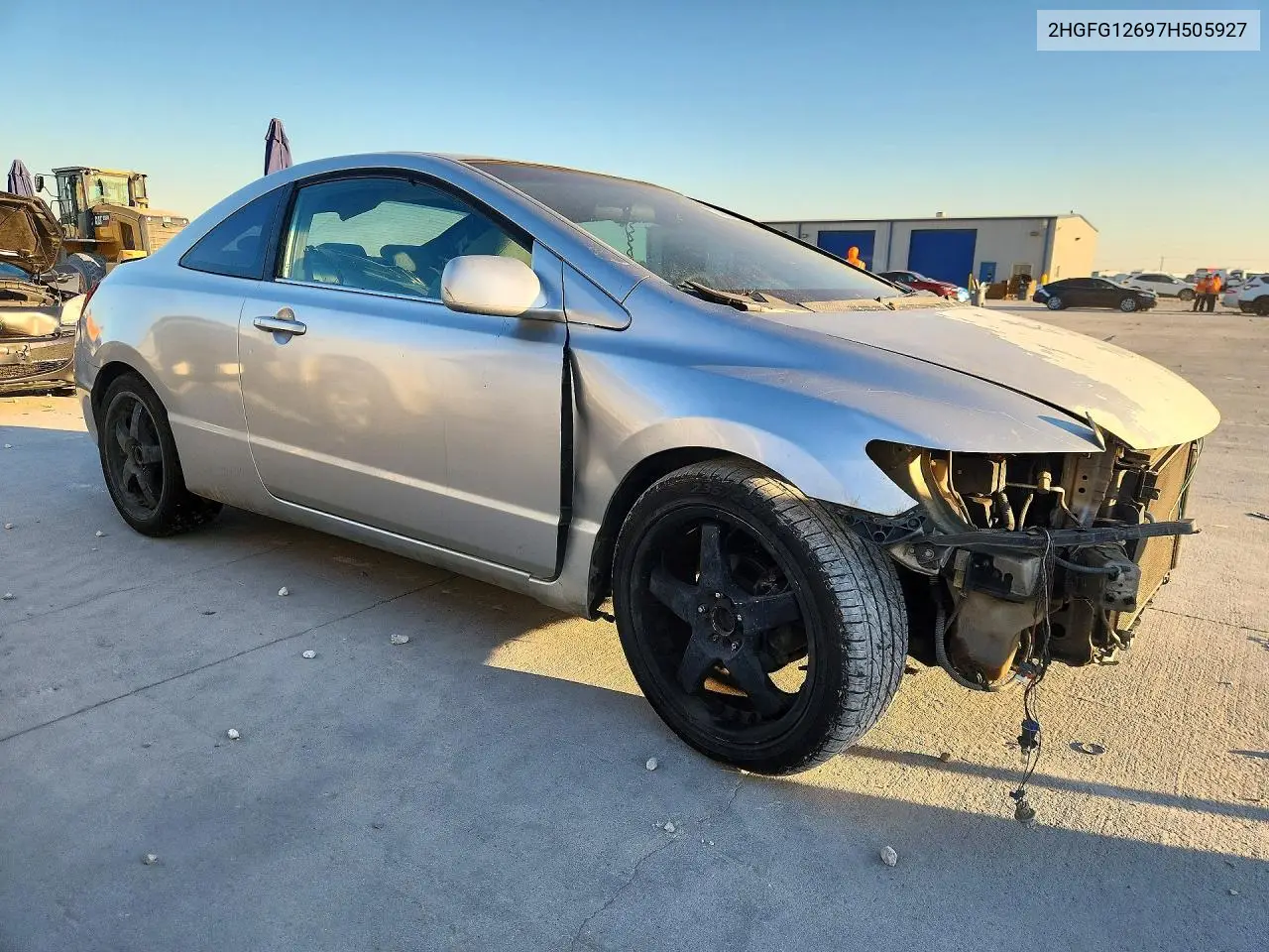 2007 HONDA CIVIC VIN 2HGFG12697H505927 — фото 4