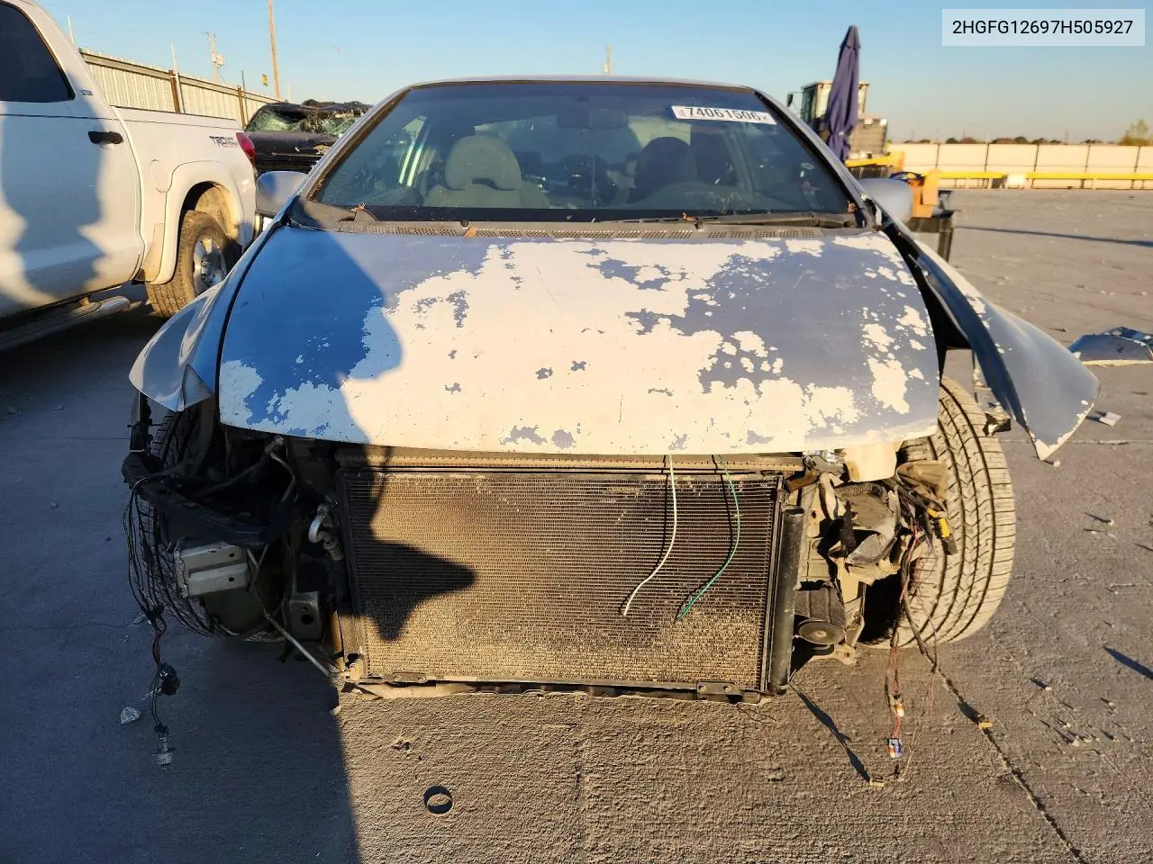 2007 HONDA CIVIC VIN 2HGFG12697H505927 — фото 5