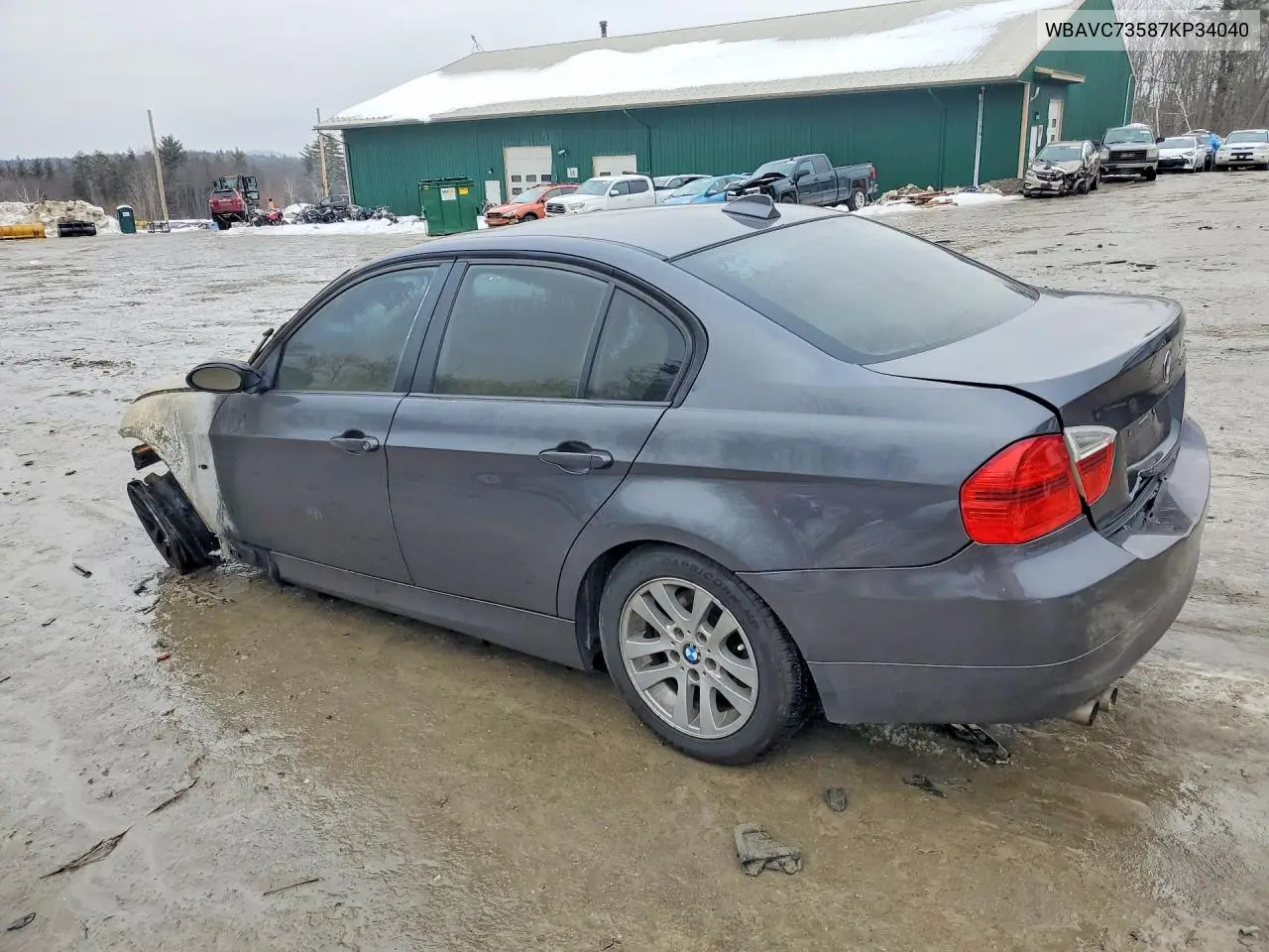 2007 BMW 3ER VIN WBAVC73587KP34040 — фото 2