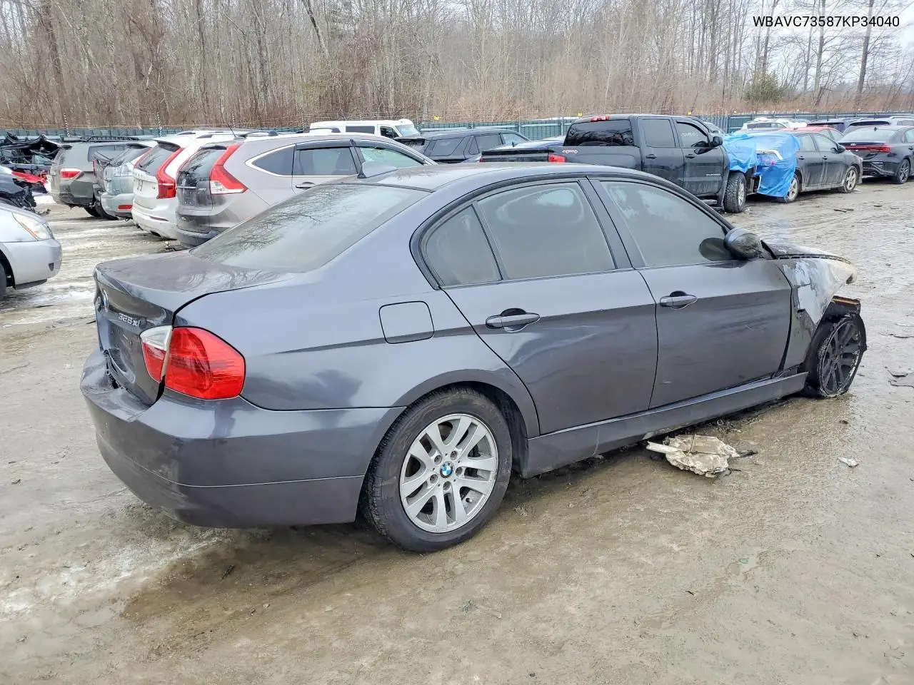 2007 BMW 3ER VIN WBAVC73587KP34040 — фото 3
