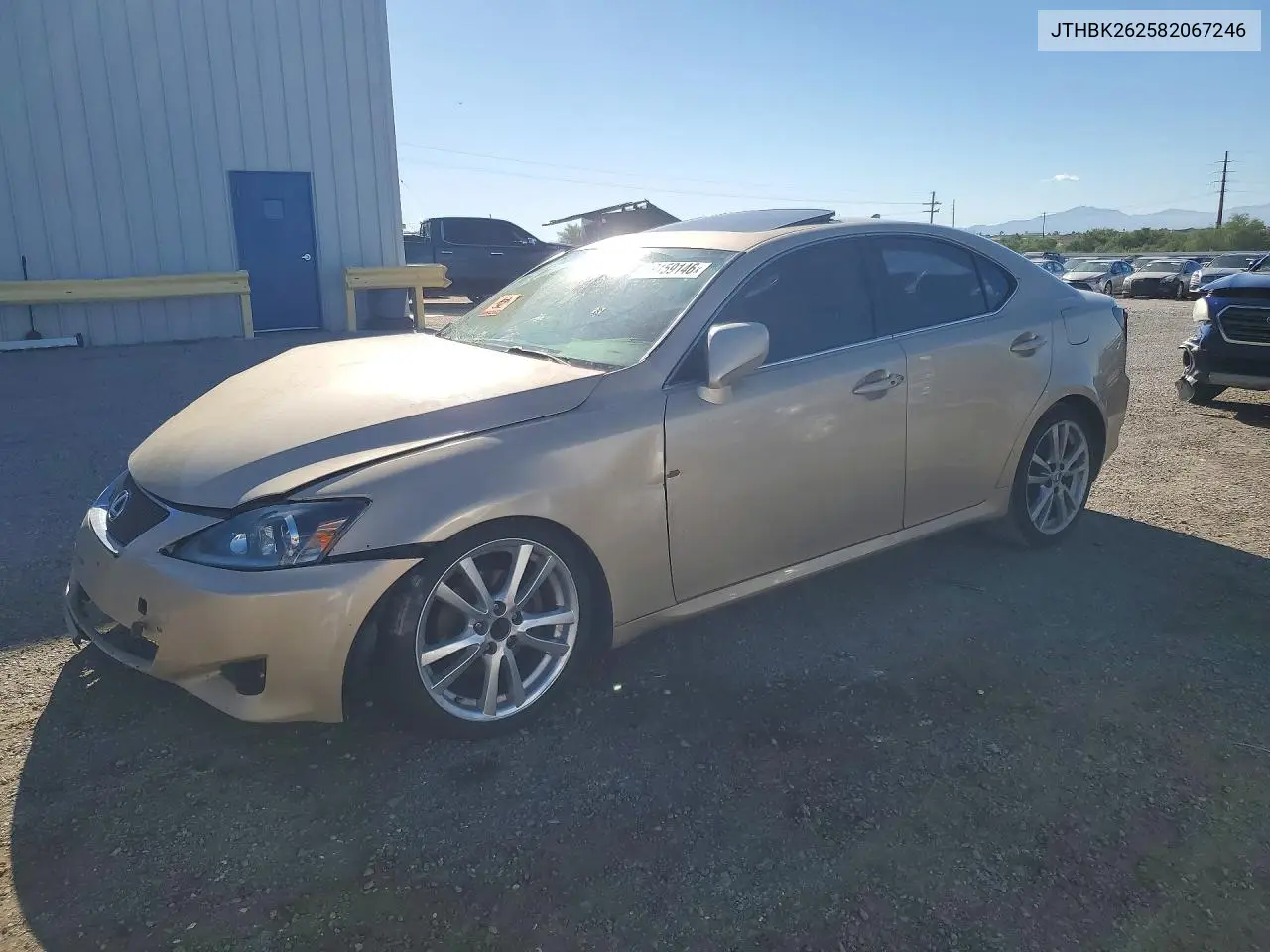 LEXUS IS 2008, VIN JTHBK262582067246