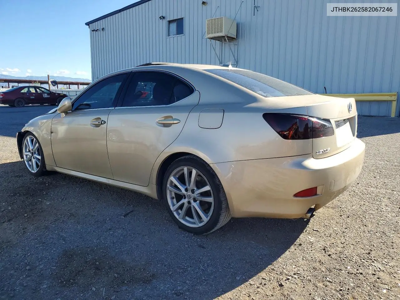2008 LEXUS IS VIN JTHBK262582067246 — фото 2