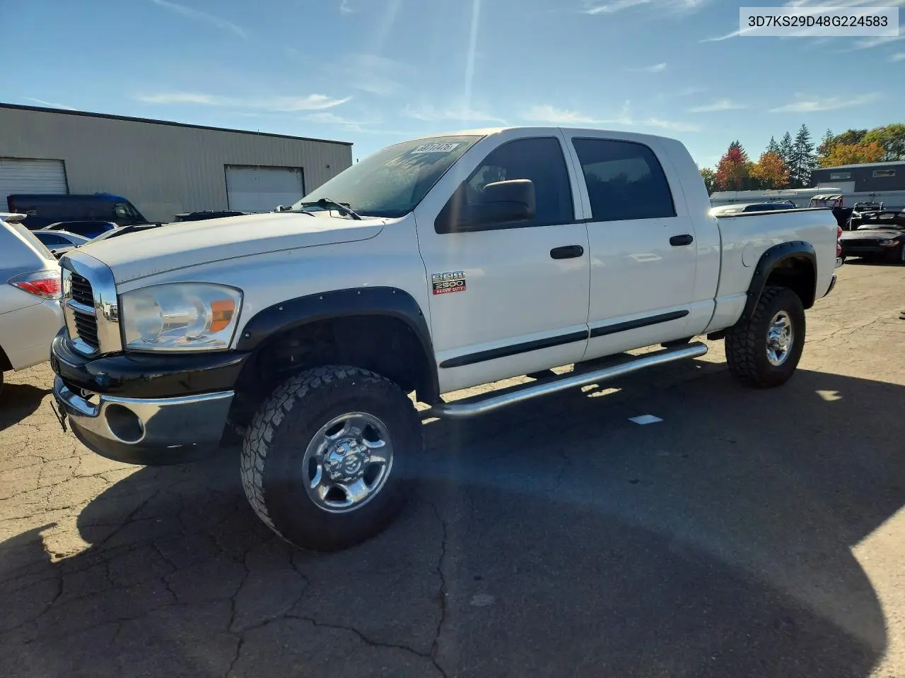 DODGE RAM 2008, VIN 3D7KS29D48G224583