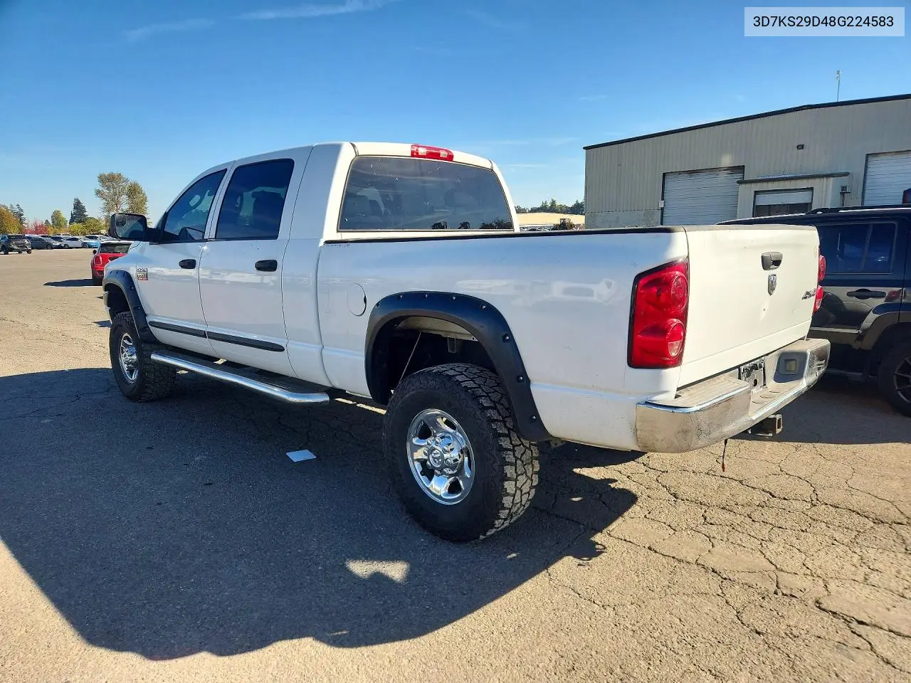 2008 DODGE RAM VIN 3D7KS29D48G224583 — фото 2