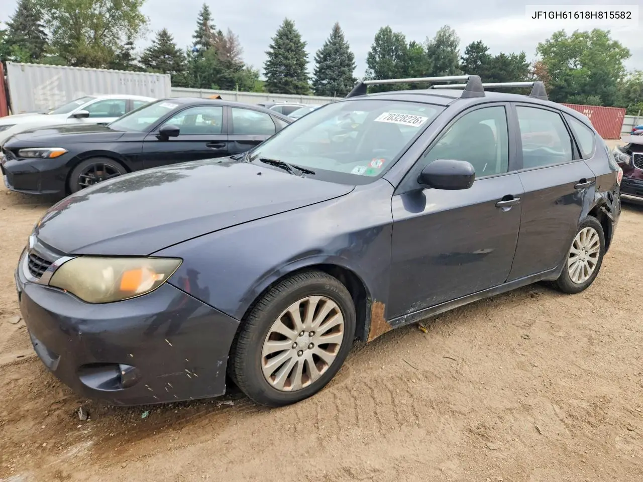 SUBARU IMPREZA 2008, VIN JF1GH61618H815582