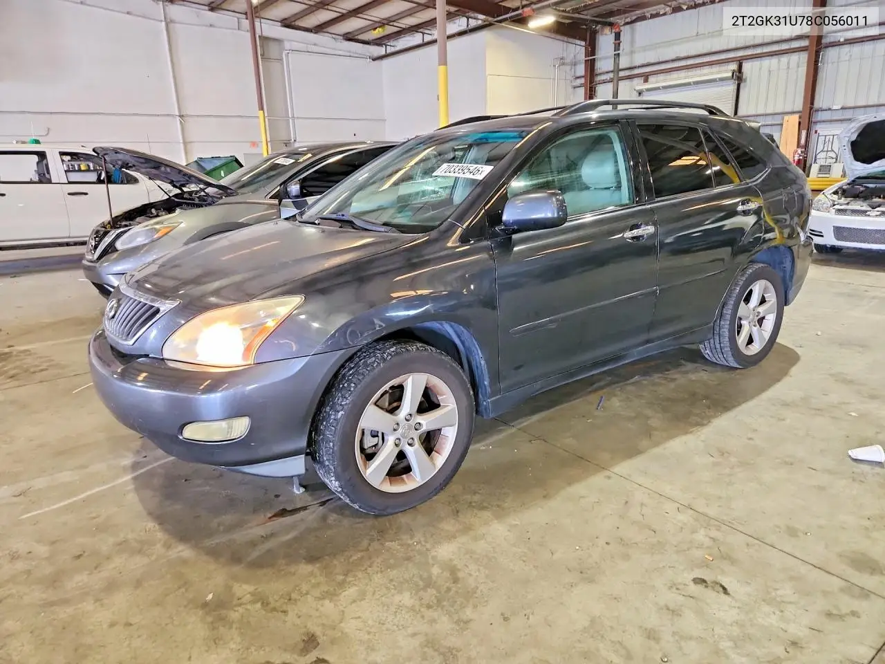 LEXUS RX 2008, VIN 2T2GK31U78C056011