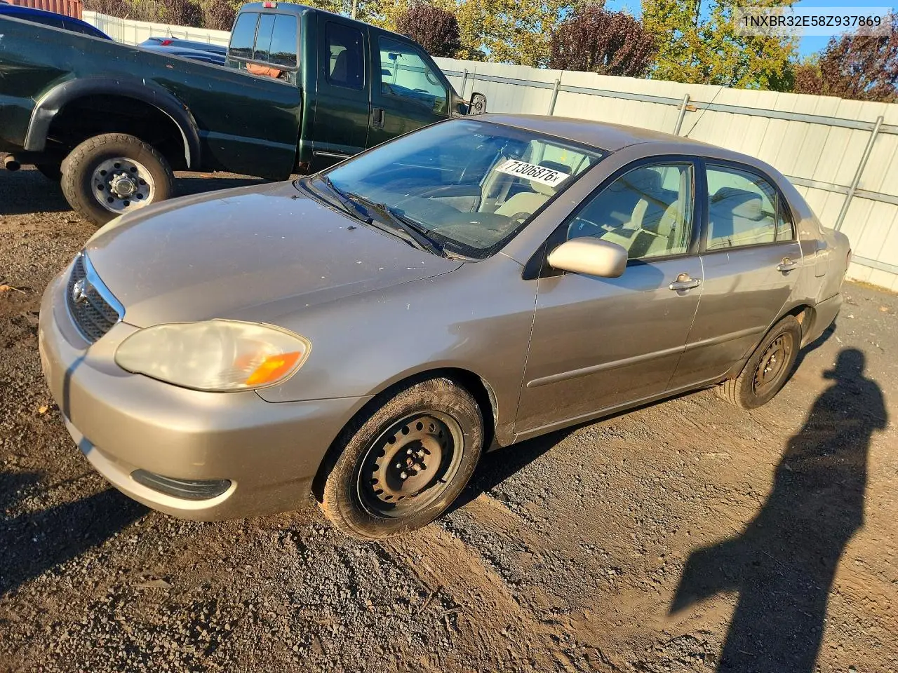 TOYOTA COROLLA 2008, VIN 1NXBR32E58Z937869