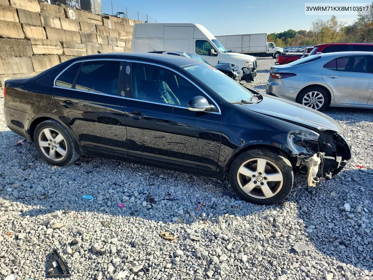 2008 VOLKSWAGEN JETTA VIN 3VWRM71KX8M103517 — фото 4