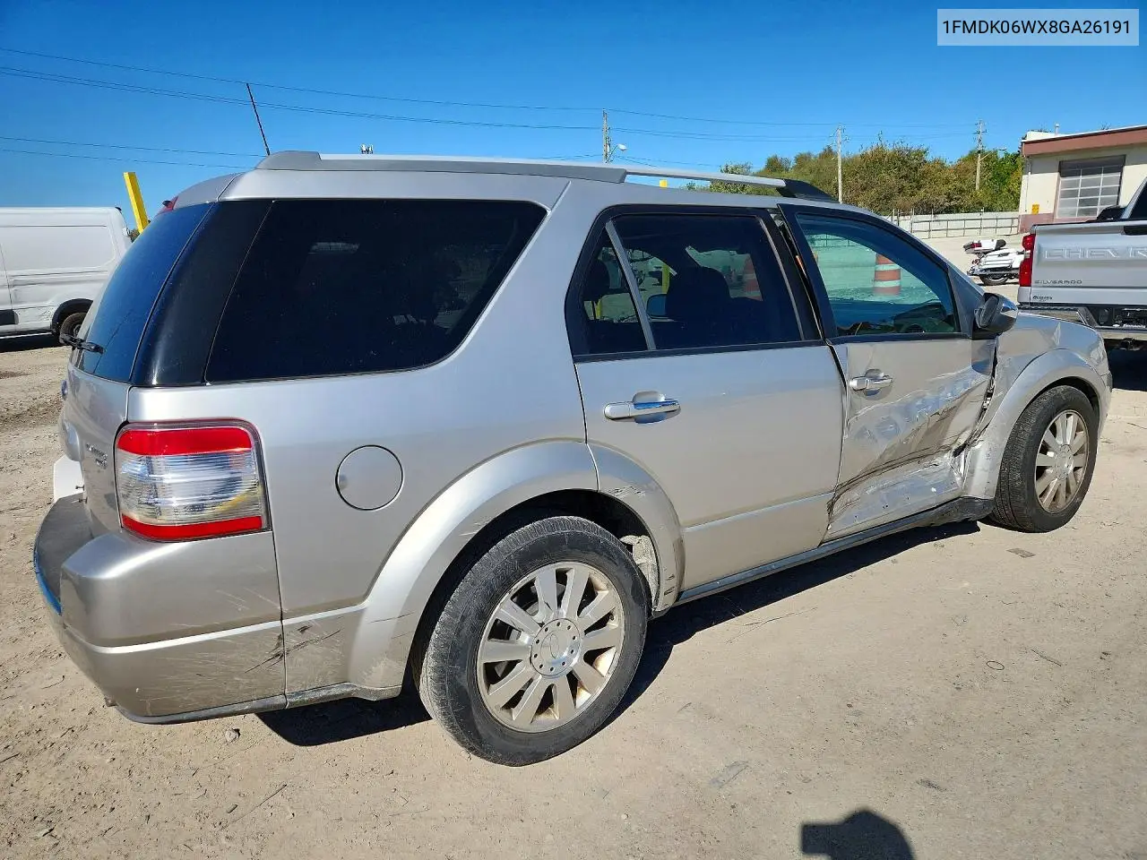 2008 FORD TAURUS X VIN 1FMDK06WX8GA26191 — фото 3