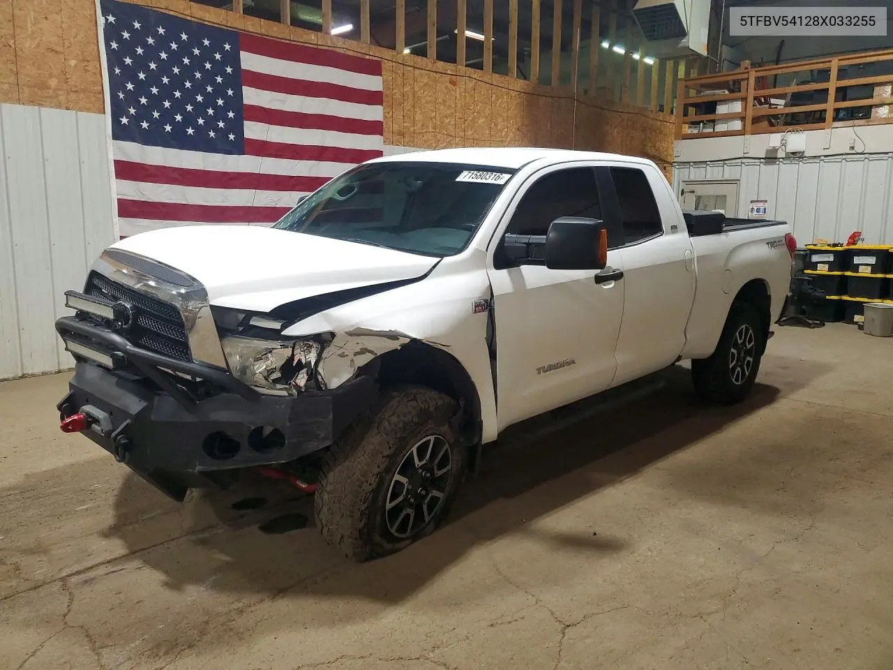 TOYOTA TUNDRA 2008, VIN 5TFBV54128X033255