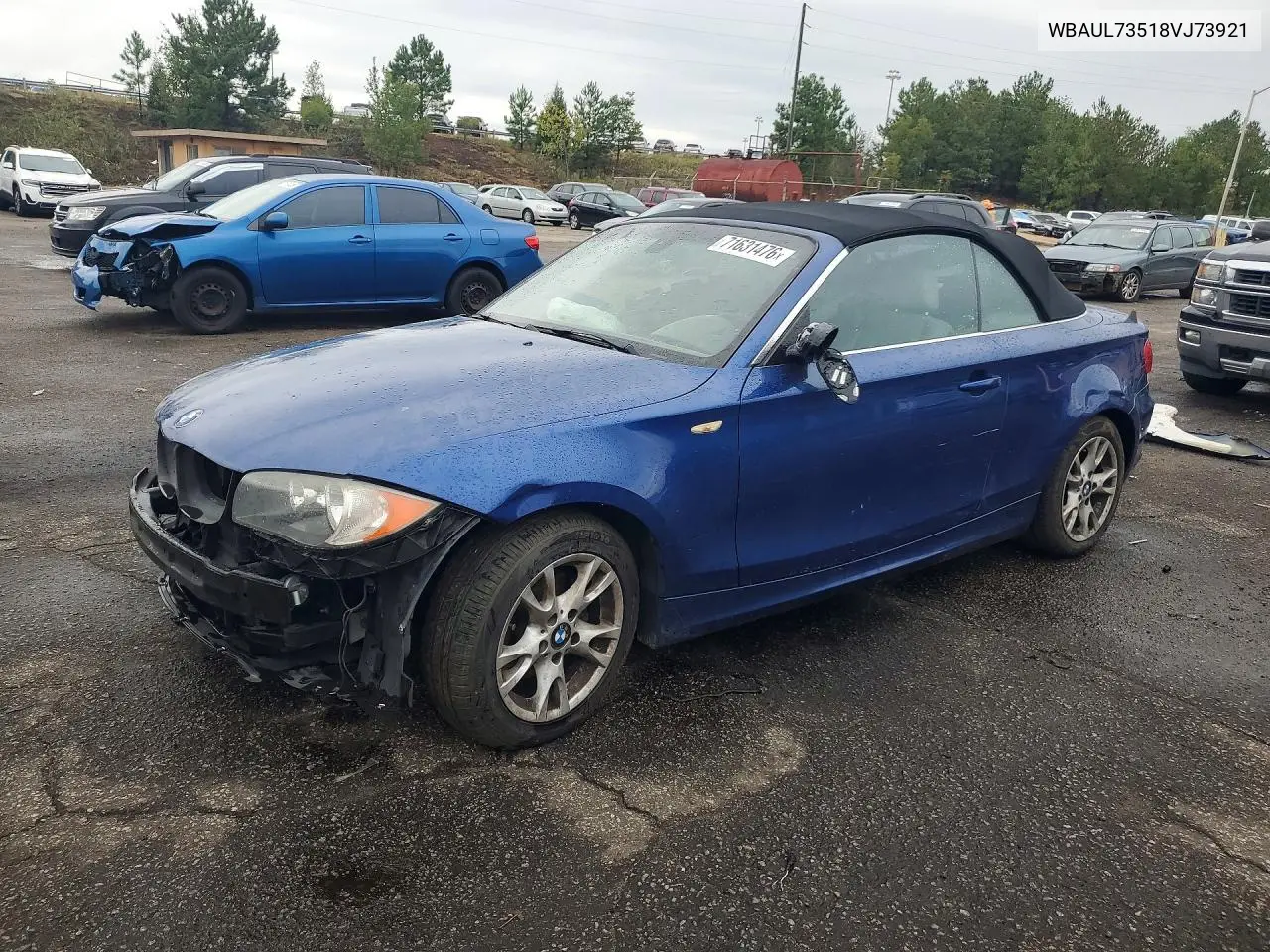 BMW 1ER 2008, VIN WBAUL73518VJ73921