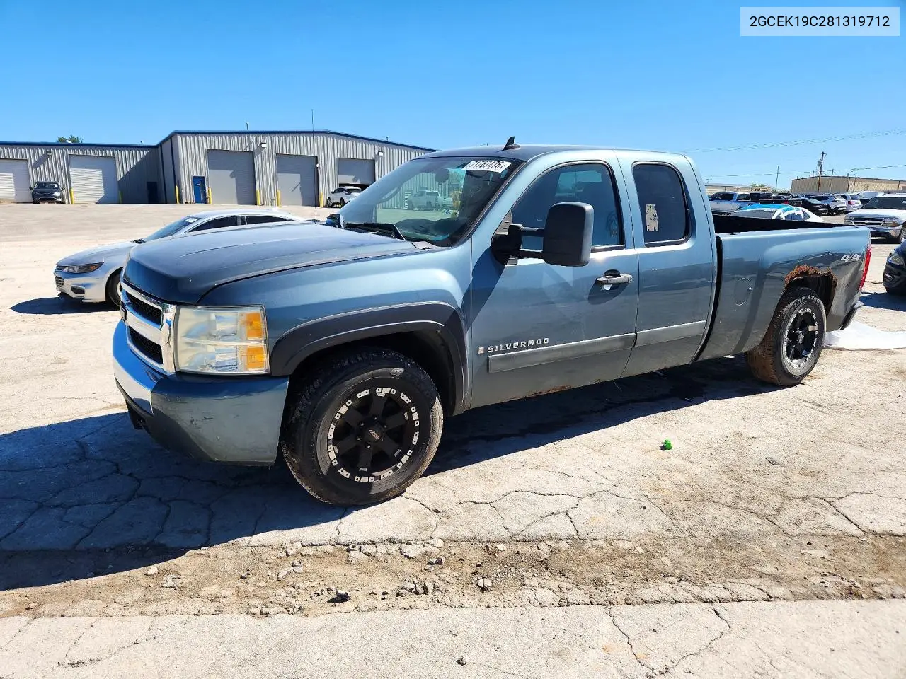 CHEVROLET SILVERADO 2008, VIN 2GCEK19C281319712